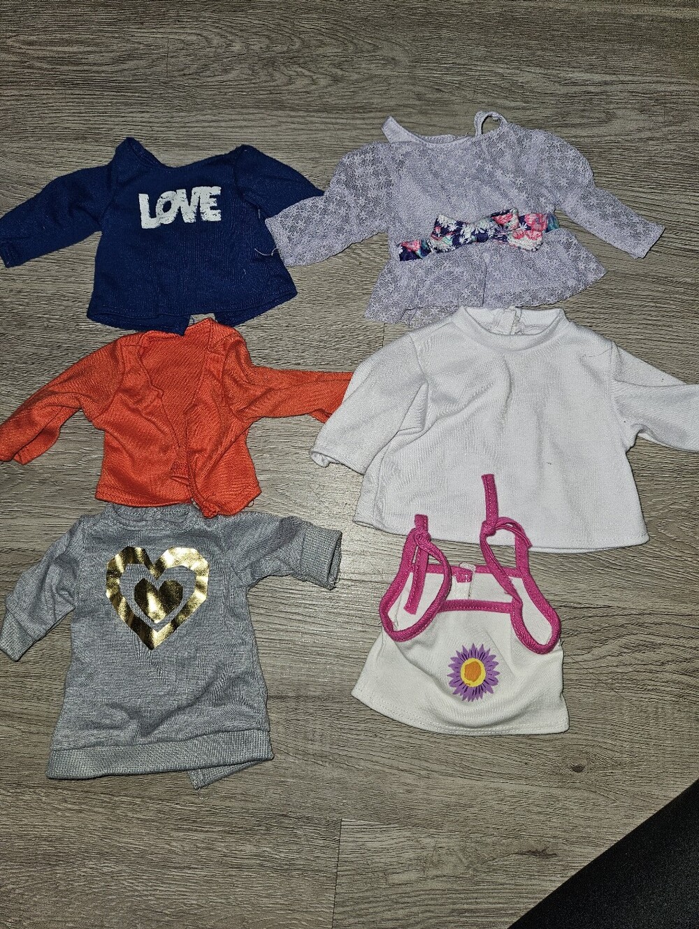 🧡3/$15 18" Doll Shirt Lot American Girl Our Generation My Life As
